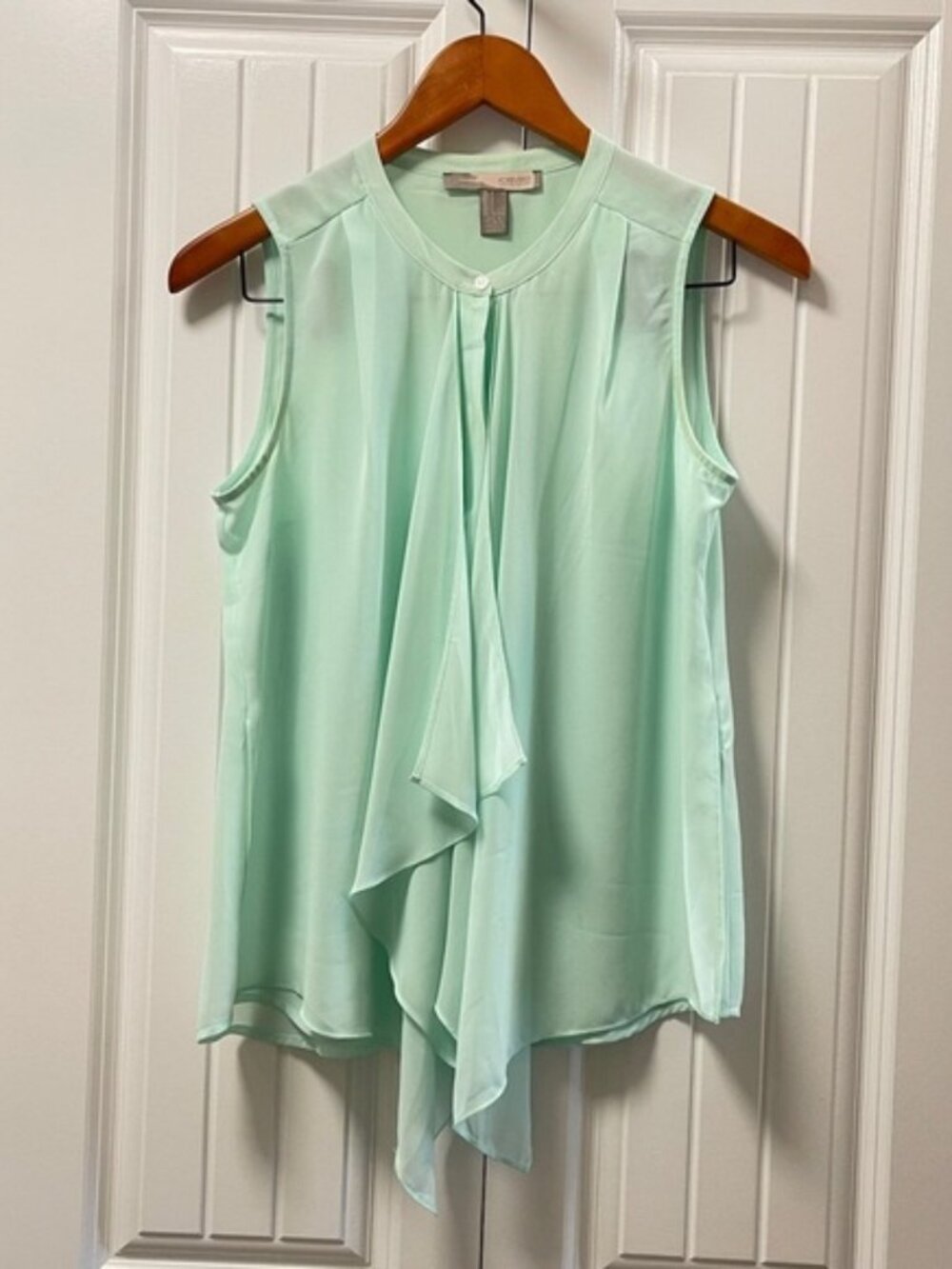 Forever 21 Draped Sleeveless Blouse Mint Green – Size S